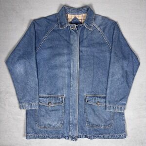 Vintage Faded Glory Blue Denim Barn Jean Jacket, X-Large